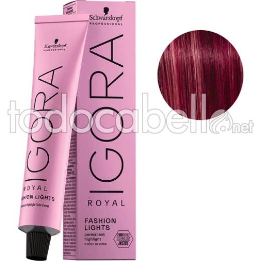 Schwarkopf Tinte Igora Royal Fashion Lights Rojo Violeta