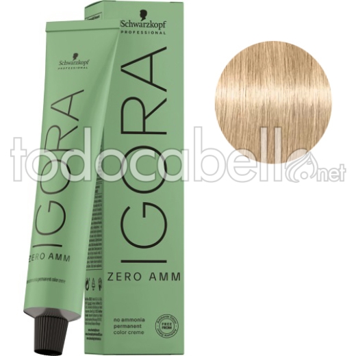 Schwarzkopf Tinte Igora ZERO AMM sin amoniaco 10-0 Rubio Platino Natural 60ml