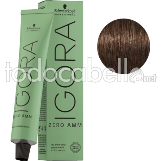 Schwarzkopf Tinte Igora ZERO AMM sin amoniaco 5-00 Castaño Claro Natural Intenso 60 60ml