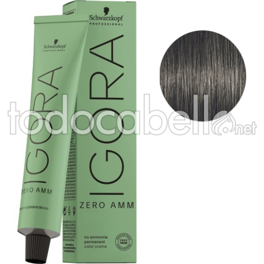 Schwarzkopf Tinte Igora ZERO AMM sin amoniaco 6-23 Rubio Oscuro Humo Mate 60ml