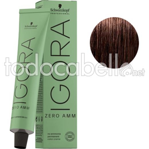 Schwarzkopf Tinte Igora ZERO AMM sin amoniaco 6-6 Rubio Oscuro Chocolate 60ml