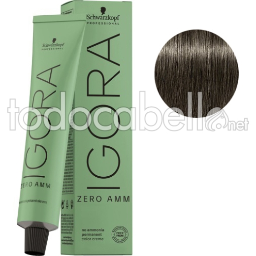 Schwarzkopf Tinte Igora ZERO AMM sin amoniaco 7-1 Rubio Medio Ceniza 60ml