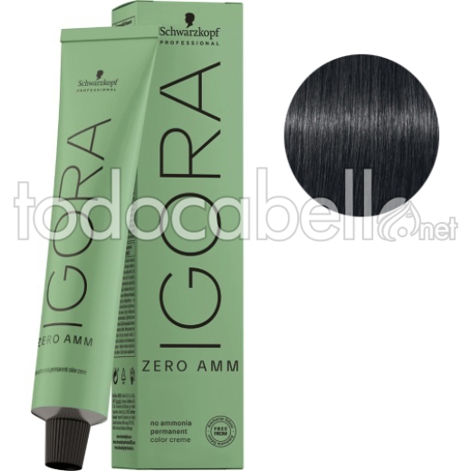 Schwarzkopf Tinte Igora ZERO AMM sin amoniaco 7-21 Rubio Medio Humo Ceniza 60ml