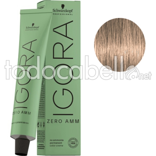 Schwarzkopf Tinte Igora ZERO AMM sin amoniaco 8-0 Rubio Claro Natural 60ml