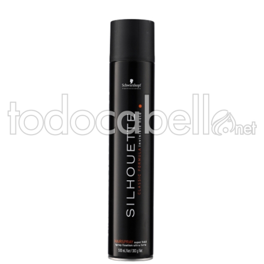 Schwarzkopf Silhouette Hairspray Pure. Laca de Fijación Extra Fuerte 500ml