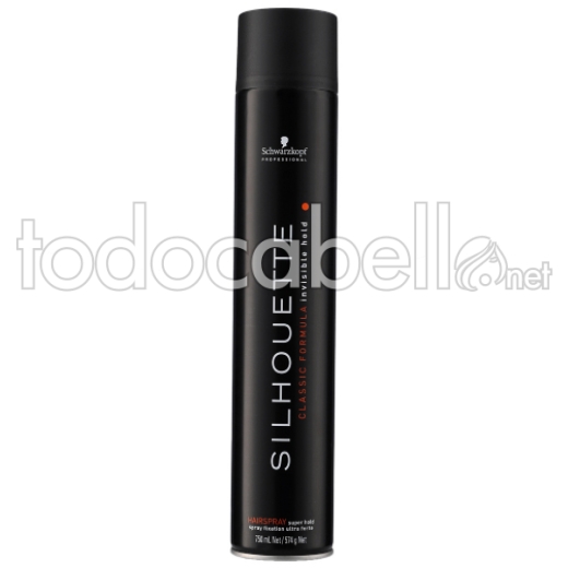 Schwarzkopf Silhouette Hairspray Pure. Laca de Fijación Extra Fuerte 750ml.