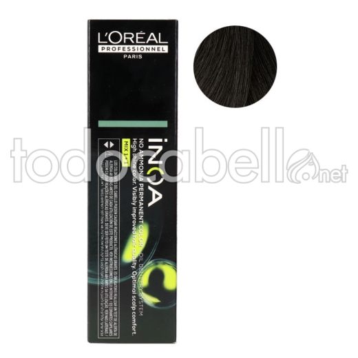 L´Oreal Tinte INOA 5.17 Castaño Claro Ceniza Frío 60g "SIN AMONIACO"