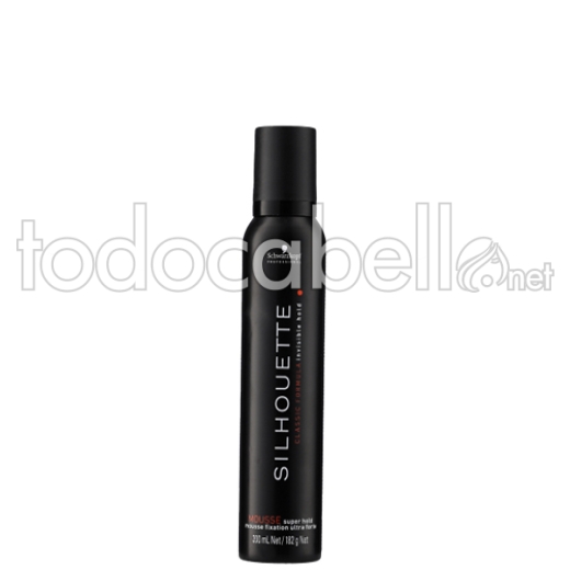 Schwarzkopf  Silhouette Mousse Pure. Espuma de Fijación Extra Fuerte 200ml.