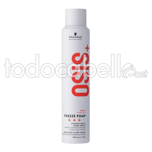 Schwarzkopf NEW Osis+ Freeze Pump Laca fijación fuerte no aerosol 200ml