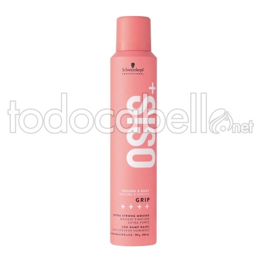 Schwarzkopf NEW Osis+  Grip Espuma de fijación extrema 200ml.