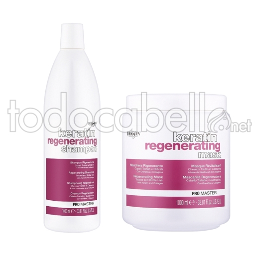 Dikson Promaster Pack Keratin Regenerador Champú + Mascarilla 1000ml