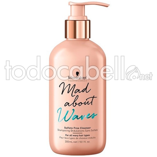 Schwarzkopf Mad About Waves Champú Sin sulfatos 300 ml