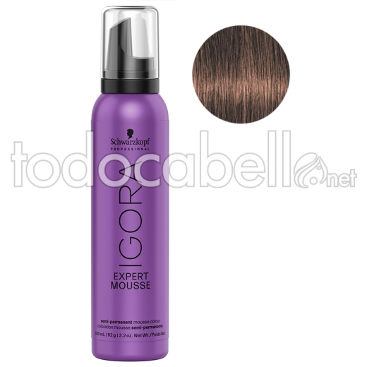 Schwarzkopf Igora Expert MOUSSE 5-5 Castaño Claro Dorado 100ml.