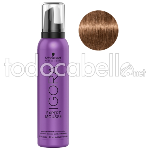 Schwarzkopf Igora Expert MOUSSE 7-65 Rubio Medio Chocolate Dorado 100ml.