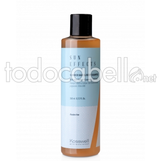 Kosswell Sun Effects Summer Hair&Body Champú 240ml