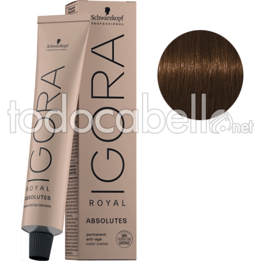 Schwarzkopf Tinte Igora Royal ABSOLUTES 7-460 Rubio Medio Beige Chocolate Natural 60ml