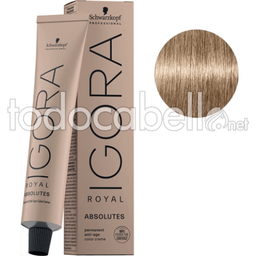 Schwarzkopf Tinte Igora Royal ABSOLUTES 9-140 Rubio Muy Claro Ceniza Beige  Natural 60ml