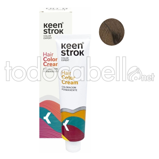 Keen Strok Tinte Color Keen 6.31 Rubio Oscuro Dorado Ceniza 100gr