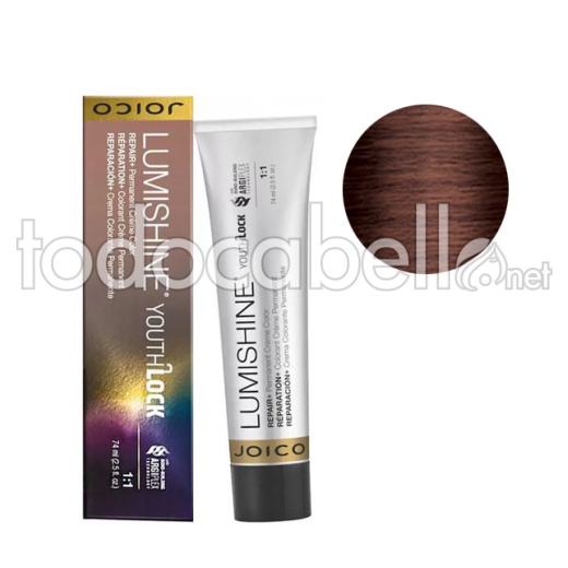 Joico Tinte Permanente Lumishine Youthlock 5NNWC Castaño Claro Calido Cobre 74ml