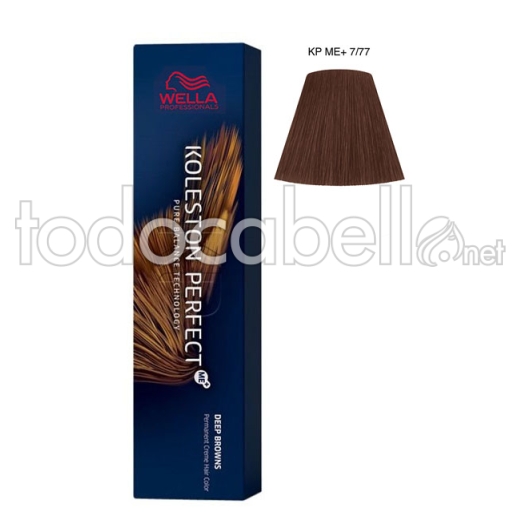 Wella Koleston Perfect ME+ Deep Browns 7/77 Rubio Medio Marrón Intenso 60ml