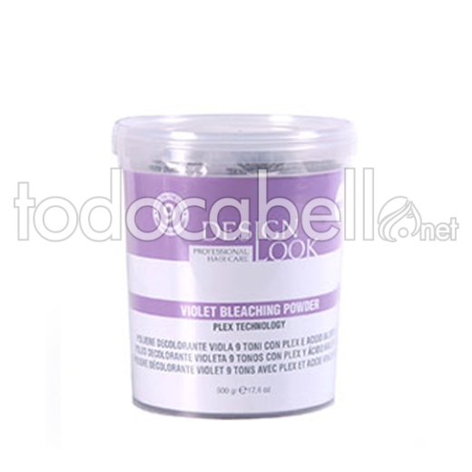 Design Look Decoloración PLEX 9 Tonos Hyaluronic en Polvo Violeta 500gr