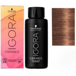 Schwarzkopf Tinte Demipermanente Igora Vibrance 7-57 Rubio Medio Dorado Cobrizo 60ml