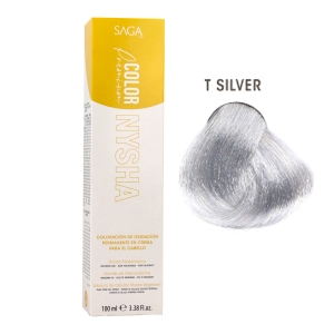 Saga Nysha Color Premium  Color T Silver 100 Ml