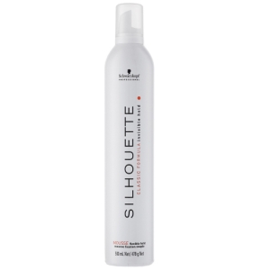 Schwarzkopf Silhouette Mousse Pure. Espuma de Fijación Flexible 500ml.