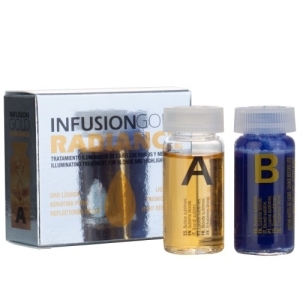 Tahe Infusion Gold Radiance Tratamiento cabellos rubio y con mechas 2x10ml