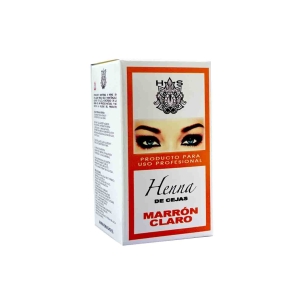 Henna HS para cejas marrón claro. Kit 2 aplicaciones