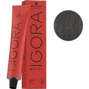 Schwarzkopf Tinte Igora Royal 5-13 Castaño Claro Ceniza Mate 60g + Oxigenada en promoción