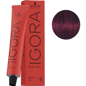 Schwarzkopf Tinte Igora Royal 5-99 Castaño Claro Violeta Intenso  60g  + Oxigenada en promoción