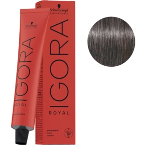 Schwarzkopf Tinte Igora Royal 6-12 Rubio Oscuro Ceniza Humo 60g  + Oxigenada en promoción