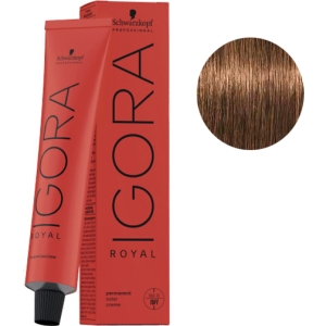 Schwarzkopf Tinte Igora Royal 6-5 Rubio Oscuro Dorado 60g  + Oxigenada en promoción