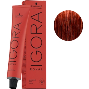 Schwarzkopf Tinte Igora Royal 6-77 Rubio Oscuro Cobrizo Intenso 60g  + Oxigenada en promoción