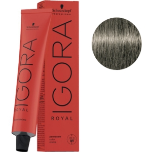 Schwarzkopf Tinte Igora Royal 8-1 Rubio Claro Ceniza 60g  + Oxigenada en promoción