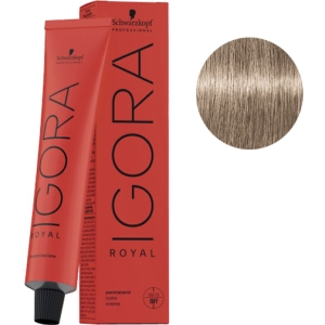 Schwarzkopf Tinte Igora Royal 9-1 Rubio Muy Claro Ceniza 60g  + Oxigenada en promoción