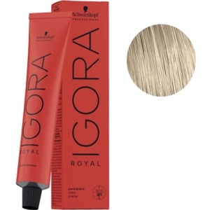 Schwarzkopf Tinte Igora Royal 9-19 Rubio Muy Claro Ceniza Violeta 60g + Oxigenada en promoción