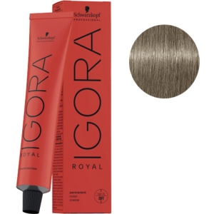 Schwarzkopf Tinte Igora Royal 9-24 Rubio Muy Claro Humo Beige 60g + Oxigenada en promoción