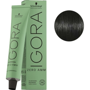 Schwarzkopf Tinte Igora ZERO AMM sin amoniaco 1-0 Negro natural 60ml