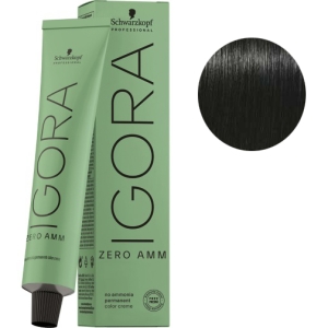 Schwarzkopf Tinte Igora ZERO AMM sin amoniaco 3-0  Castaño Oscuro 60ml