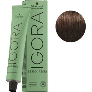 Schwarzkopf Tinte Igora ZERO AMM sin amoniaco 4-0 Castaño Medio 60ml