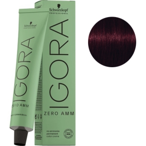 Schwarzkopf Tinte Igora ZERO AMM sin amoniaco 4-99  Castaño Medio Violeta Intenso 60ml