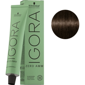 Schwarzkopf Tinte Igora ZERO AMM sin amoniaco 5-0  Castaño Claro 60ml