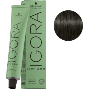 Schwarzkopf Tinte Igora ZERO AMM sin amoniaco 5-21 Castaño Claro Humo Ceniza 60ml