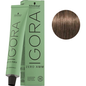 Schwarzkopf Tinte Igora ZERO AMM sin amoniaco 6-0 Rubio Oscuro Natural 60ml