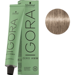 Schwarzkopf Tinte Igora ZERO AMM sin amoniaco 9-1 Rubio Muy Claro Ceniza 60ml