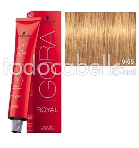 Schwarzkopf Tinte Igora Rubio Muy Claro Dorado Intenso 9-55