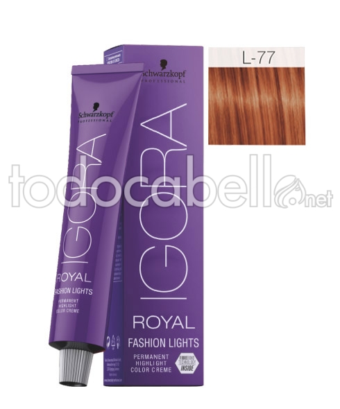 Schwarkopf Tinte Igora Royal Fashion Lights L-77 Cobrizo 60ml